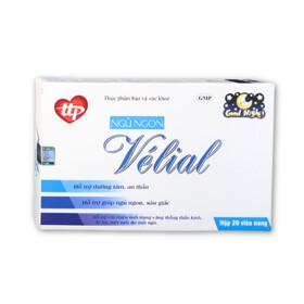 Ngủ Ngon Velial - Giúp an thần, dưỡng tâm, ngủ ngon hiệu quả (Hộp 20 viên)