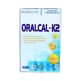 ORALCAL - K2 Viên uống CANXI NANO (Hộp 30 viên)