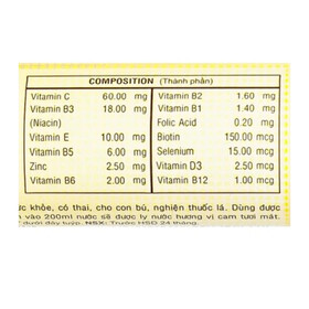 Viên sủi Plusssz Max vị cam bổ sung vitamin và khoáng chất cho cơ thể (20 viên)