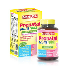 Thuốc Bổ Cho Bà Bầu MediUSA Prenatal Multi Dha - Hộp 60 viên