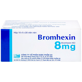 Thuốc Bromhexin 8mgThuốc Bromhexin 8mg