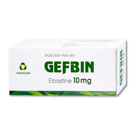 Thuốc Gefbin Medisun điều trị viêm mũi dị ứng, mề đay vô căn mạn tính (3 vỉ x 10 viên)