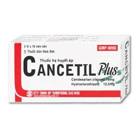 Thuốc hạ huyết áp Cancetil Plus Shinpoong Deawoo điều trị tăng huyết áp (3 vỉ x 10 viên)