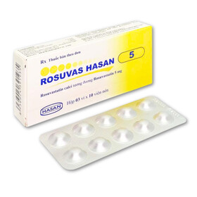 Thuốc Rosuvas Hasan 5 điều trị tăng cholesterol máu (3 vỉ x 10 viên)
Thuốc Rosuvas Hasan 5 điều trị tăng cholesterol máu (3 vỉ x 10 viên)