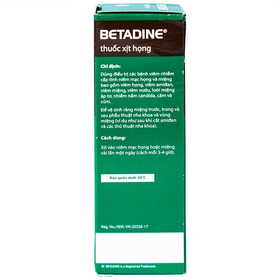Thuốc xịt họng Betadine Throat Spray