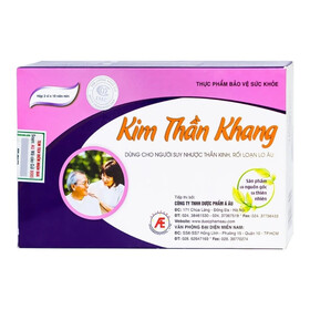 Viên uống Kim Thần Khang Á Âu tăng cường lưu thông máu, giúp dưỡng tâm, an thần (3 vỉ x 10 viên)