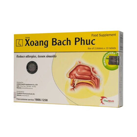 Viên uống Xoang Bách Phục Thái Minh hỗ trợ giảm triệu chứng viêm xoang (2 vỉ x 10 viên)
