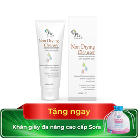 Sữa rửa mặt Fixderma Non Drying Cleanser hỗ trợ làm sạch bụi bẩn, bã nhờn (60g)