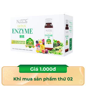 Nước uống lên men Nucos Detox Enzyme giảm hấp thu chất béo, thanh lọc cơ thể (10 chai x 30ml)