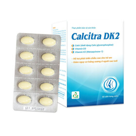 Viên nang CALCITRA DK2 TV. Pharm - Bổ sung Canxi, vitamin D3 (50 viên)