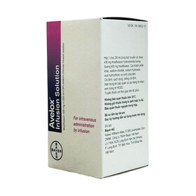 Dung dịch truyền Avelox 400mg/250ml điều trị nhiễm khuẩn ( chai 250ml)