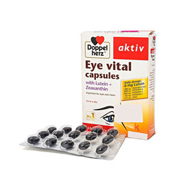 Viên uống Eye Vital Doppelherz Aktiv cung cấp dưỡng chất giúp tăng cường thị giác, chống mỏi mắt (30 viên)