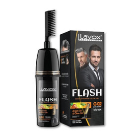 Gel Nhuộm Phủ Bạc Lavox G02 Nâu Đen - Chai 150ml