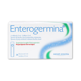 Hỗn dịch uống men vi sinh Enterogermina 2 tỷ/5ml điều trị rối loạn tiêu hóa (2 vỉ x 10 ống)