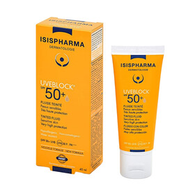 Kem chống nắng Isis Pharma Uveblock 50 Tinted Cream SPF 50+ cho da nhạy cảm (40ml)
