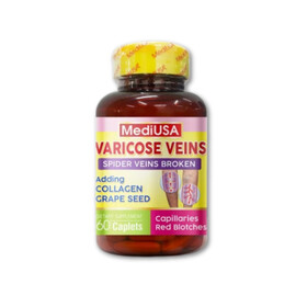 Viên uống MediUSA Varicose Veins Treatment hỗ trợ điều trị suy giãn tĩnh mạch (Hộp 60 viên)