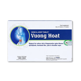 Thực phẩm bảo vệ sức khỏe viên xương khớp Vương Hoạt (20 viên)