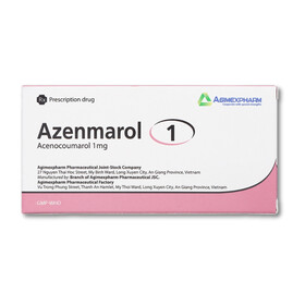 Thuốc Azenmarol 1mg điều trị nhồi máu cơ tim, bệnh tim gây tắc mạch (10 vỉ x 10 viên)