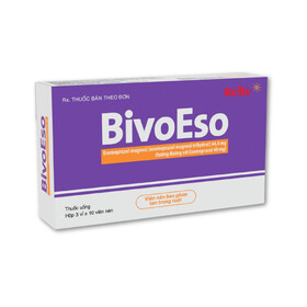 Thuốc BIVOESO 40MG điều trị viêm loét thực quản do trào ngược, tăng tiết acid (3 vỉ x 10 viên)