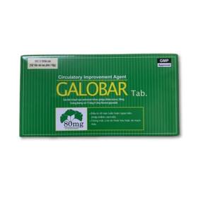 Thuốc Galobar 80mg điều trị rối loạn tuần hoàn máu não (Hộp 10 vỉ x10 viên)