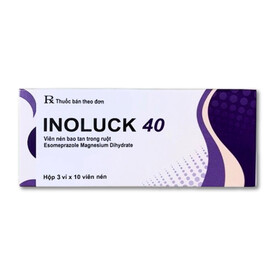 Thuốc Inoluck 40 điều trị trào ngược dạ dày - thực quản (3 vỉ x 10 viên)