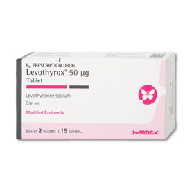 Thuốc Levothyrox 50 Merck điều trị bướu giáp, suy giáp, ung thư giáp (3 vỉ x 10 viên)