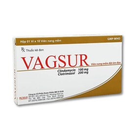 Thuốc Vagsur điều trị nấm âm đạo (1 vỉ x 10 viên)