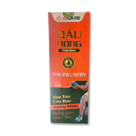Dầu nóng thảo dược Trung Sơn hỗ trợ giảm đau nhức, bong gân, bầm tím (85ml)