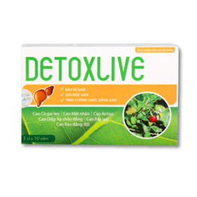 Thực phẩm bảo vệ sức khoẻ Detoxlive Tuệ Linh giải độc gan - Hộp 30 viên
