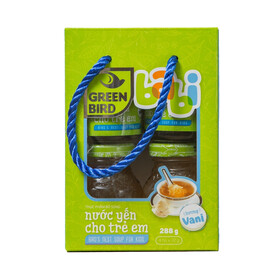 Green Bird - Nước Yến Dành Cho Trẻ Em Hộp 04 Hũ (Hương Vani)