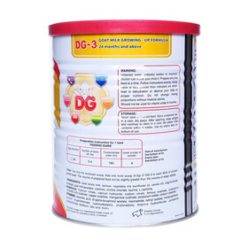 Sữa bột sinh dưỡng DG-3 - giải pháp dinh dưỡng từ sữa dê cho trẻ nhỏ (Hộp x 400g)