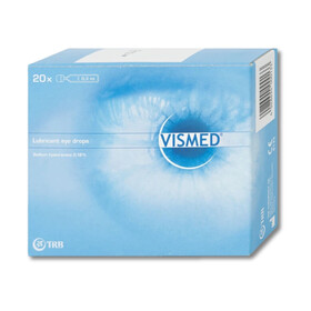 Thuốc nhỏ mắt Vismed 0,18% điều trị khô mắt, viêm giác mạc (20 ống x 0.3ml)