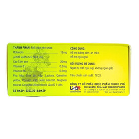 Thực phẩm bảo vệ sức khoẻ USA ROTIN-F hỗ trợ ngủ ngon (10 vỉ x 10 viên)