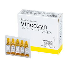 Thuốc Vincozyn Plus Vinphaco phòng ngừa và điều trị các bệnh thiếu Vitamin B (2 vỉ x 5 ống x 2ml)