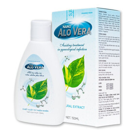 Nano AloVera - Dung dịch vệ sinh hỗ trợ điều trị viêm nhiễm phụ khoa (Chai x 150ml)