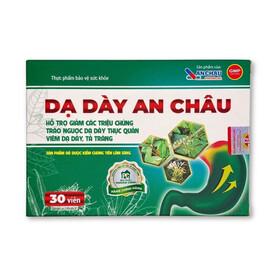 Dạ Dày An Châu - Hỗ trợ trào ngược dạ dày, thực quản, viêm dạ dày, tá tràng (Hộp x 30 viên)