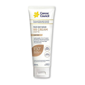 BB Cream SPF 50+ Light Tint Cancer Council - Kem chống nắng kết hợp dưỡng ẩm, nâng tone (50ml)