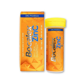 Bocalex Zinc DHG Pharma - Viên sủi hỗ trợ tăng sức đề kháng (Tuýp x 10 viên)