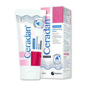 Ceradan Ceramide Moisturising Wash Face And Body - Sữa tắm dưỡng ẩm dành cho mặt và toàn thân, phù hợp với làn da nhạy cảm (150ml)