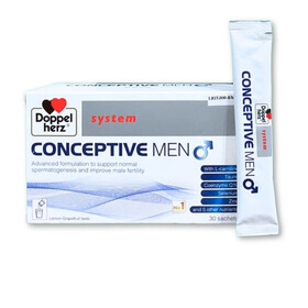 Doppelherz Conceptive Men - Hỗ trợ bổ sung vitamin và các vi chất dinh dưỡng, cải thiện sinh lý nam (Hộp x 30 gói)