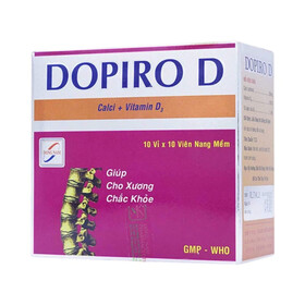 Thuốc Dopiro D Đông Nam – Hỗ Trợ điều trị loãng xương, còi xương (10 vỉ x 10 viên)