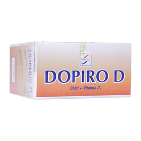 Thuốc Dopiro D Đông Nam – Hỗ Trợ điều trị loãng xương, còi xương (10 vỉ x 10 viên)