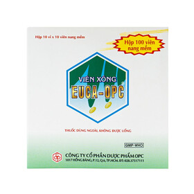 Euca-OPC - Viên xông sát khuẩn hô hấp, điều trị cảm mạo, cảm cúm (Hộp x 100 viên)