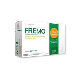 Fremo Thái Minh - Viên uống hỗ trợ giảm mỡ máu, xơ vữa động mạch (Hộp x 20 viên)