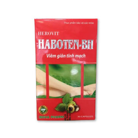 Herovit Haboten-BH - Viên uống hỗ trợ trị giãn tĩnh mạch (Hộp x 30 viên)