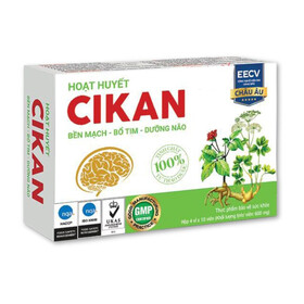 Hoạt Huyết Cikan - Viên uống giúp bền mạch, bổ tim, dưỡng não (Hộp x 40 viên)Hoạt Huyết Cikan - Viên uống giúp bền mạch, bổ tim, dưỡng não (Hộp x 40 viên)