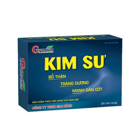 Viên uống Kim Sư Gpharm: Bổ Thận, tráng dương, mạnh gân cốt (Hộp 60 Viên)