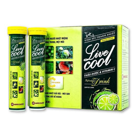 Livecool Nam Dược - Viên sủi thanh nhiệt giải độc, mát gan, tăng cường sức đề kháng hương chanh (Tuýp x 16 viên)