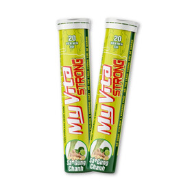 MyVita Strong - Viên sủi sả gừng chanh, hỗ trợ tăng đề kháng (Tuýp x 20 viên)