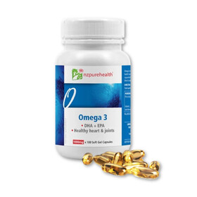 Omega 3 New Zealand - Hỗ trợ tuần hoàn, bảo vệ tim mạch, giảm quá trình lão hóa, giúp mắt sáng khoẻ (Hộp x 100 viên)